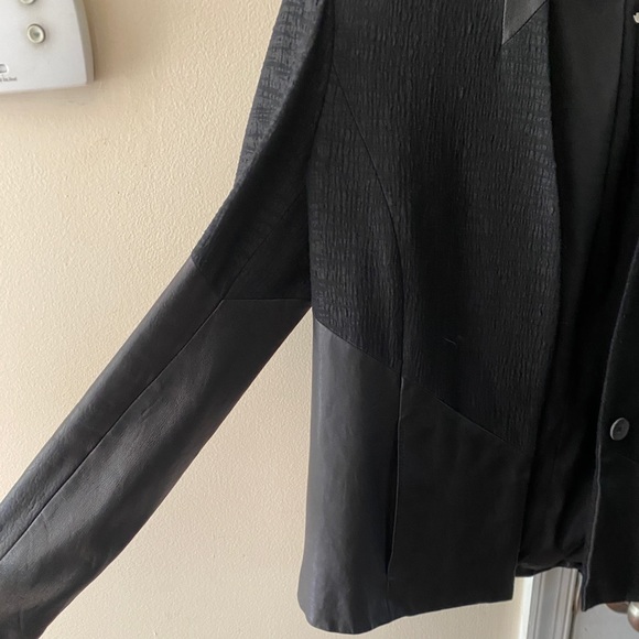 Helmet Lang Leather Blazer - Picture 2 of 5